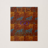 Puzzle Savannah Safari Lets Go Zebra Hakuna Matata mot (Vertical)