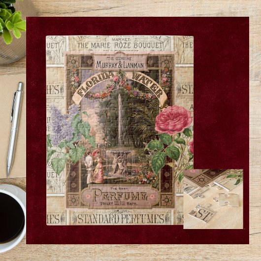 Puzzle Savon de parfum Rose vintage Retro Lilac