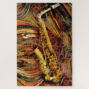 Puzzle Saxophon ornemental