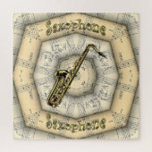 Puzzle Saxophone ~ Design musical étrange ~ Unique ~ (Vertical)