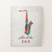 Puzzle Saxophone - Musique colorée brillante (Vertical)