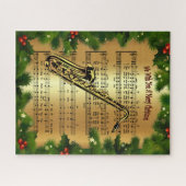 Puzzle Saxophone ~ “We Wish You A Merry Christmas” ~ (Horizontal)