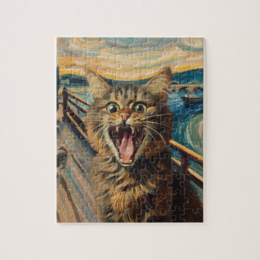 Puzzle Scander Kitty Fine Art Parodie (Vertical)