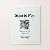 Puzzle Scanner pour payer la commande Code QR Ajouter un (Vertical)