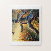 Puzzle Scarecrow in Field of Corn, (Vertical)