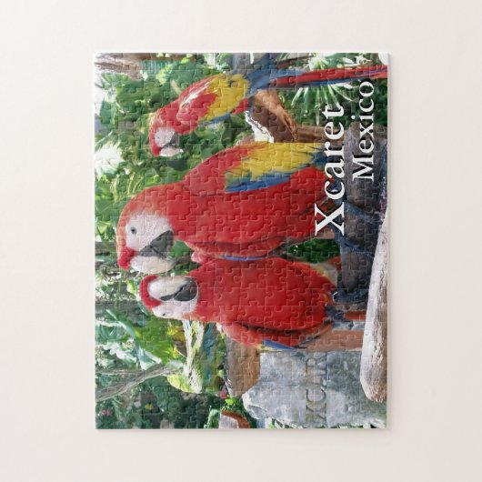 Puzzle Scarlet Macaws (Vertical)