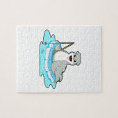 Puzzle Sceau à la pêche avec canne à pêche (Horizontal)