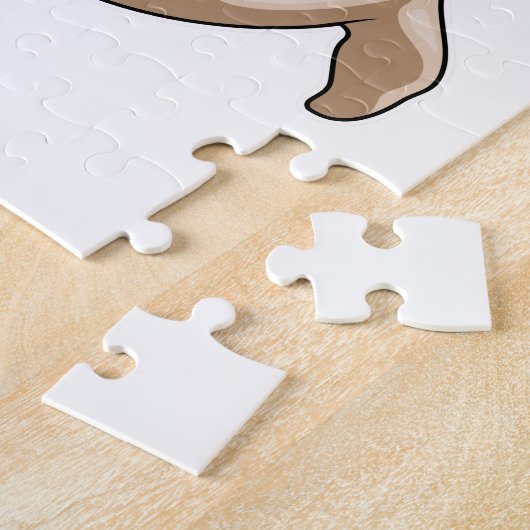 Puzzle Sceau à nager avec lunettes de natation (Côté)