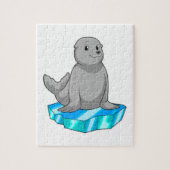 Puzzle Sceau avec flocons de glace (Vertical)