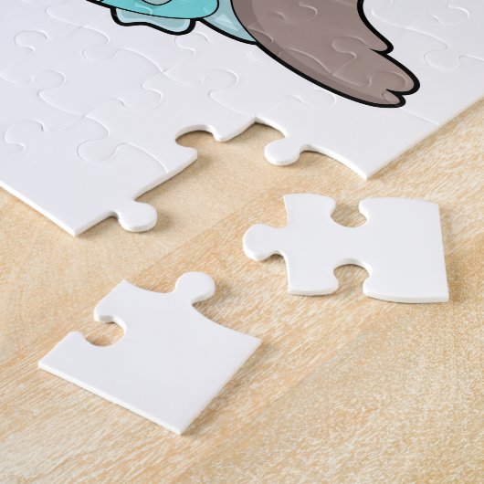Puzzle Sceau avec poisson (Côté)