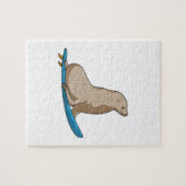 Puzzle Sceau comme surfeur avec Surfboard (Horizontal)