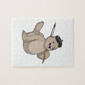 Puzzle Sceller comme peintre avec pinceau (Horizontal)