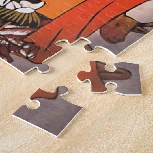 Puzzle Scène africaine de nativité de Noël (Côté)