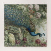 Puzzle Scène botanique de paon dans un jardin anglais (Horizontal)