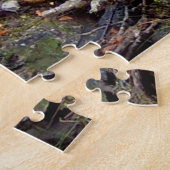 Puzzle Scène charmante de forêt de pins avec martres (Côté)