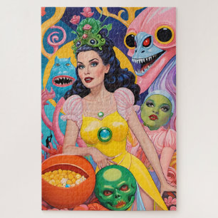 Puzzle Scène de beauté Halloween - Ken Gage Art