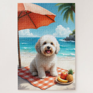 Puzzle Scène de détente de Vieux Chien de Berger Anglais