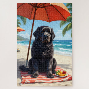 Puzzle Scène de détente sur la plage de Terre-Neuve