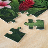 Puzzle Scène de forêt tropicale luxuriante grouillant de (Côté)