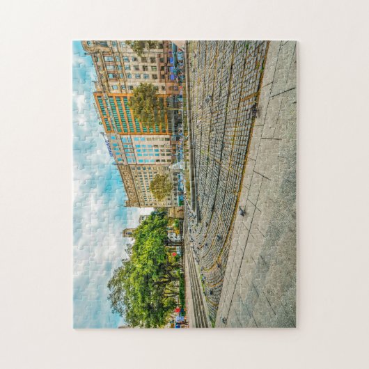 Puzzle Scène De La Rue De Barcelone. (Vertical)