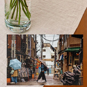 Puzzle Scène de la rue de Tokyo Parapluies du Japon
