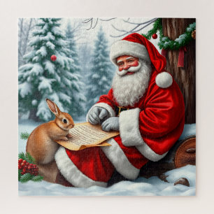 Puzzle Scène de lettre au Père Noël pour un Noël en famil
