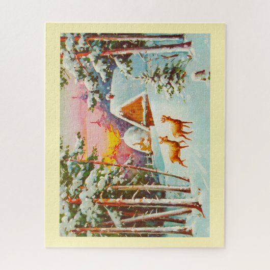 Puzzle Scène de neige (Vertical)