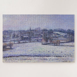 Puzzle Scène de neige à Éragny (Vue de Bazincourt) 1884