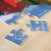 Puzzle Scène de neige festive de Noël Black Cat (Côté)