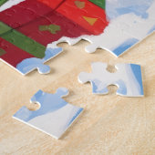 Puzzle Scène de Noël du berger australien (Côté)