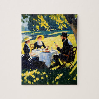 Puzzle Scène de petit-déjeuner extérieur : oeuvres d'art 