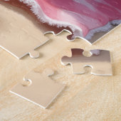 Puzzle Scène de plage avec Goldendoodle détendu (Côté)