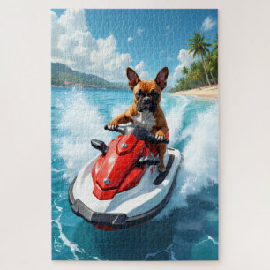 Puzzle Scène de plage en jet-ski Boxer