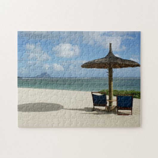 Puzzle Scène de plage Maurice. (Horizontal)