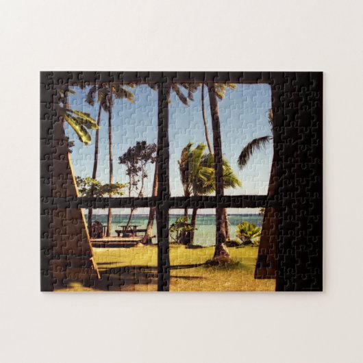 Puzzle Scène de plage tropicale Fiji Beach 11x14 252pc jp (Horizontal)