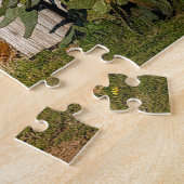 Puzzle Scène de ranch texan. Vœux de Noël (Côté)