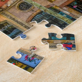 Puzzle Scène de rue à Barcelone. (Côté)