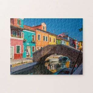 Puzzle Scène de rue à Burano Venise Italie