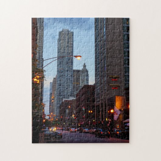 Puzzle Scène de rue à Chicago (Vertical)