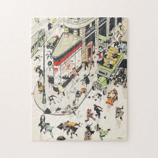 Puzzle Scène de rue de Flatiron New York Tony Sarg (Vertical)