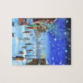 Puzzle Scène de rue de Noël Carol Scrooge (Horizontal)