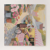 Puzzle Scène de rue Fleur Solaire (Horizontal)
