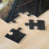 Puzzle Scène de train de chemin de fer américain quittant (Côté)