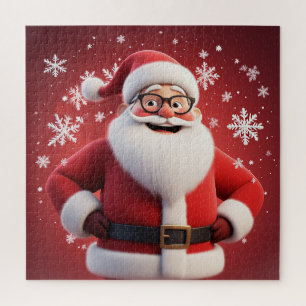 Puzzle Scène de vacances de flocon de neige de Noël pour