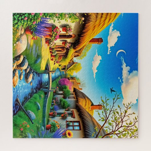 Puzzle Scène de village (Horizontal)