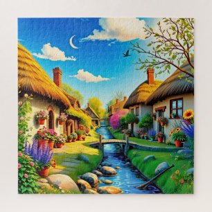 Puzzle Scène de village