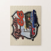 Puzzle Scène de voiture de l'itinéraire 66 (Vertical)