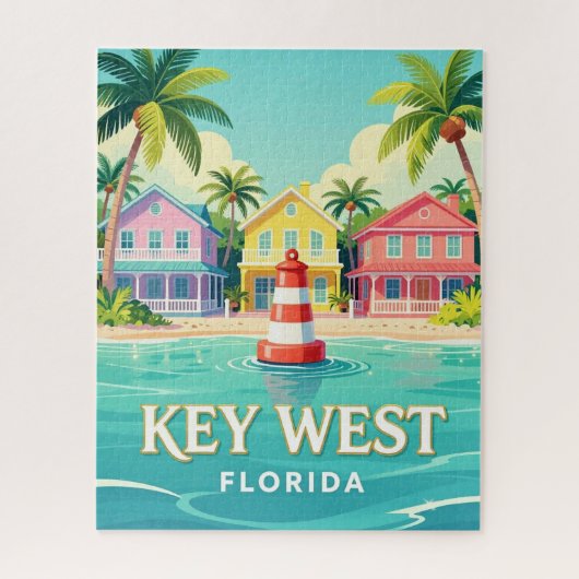 Puzzle Scène de voyage à Key West, Floride 🌴 (Vertical)