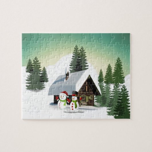 Puzzle Scène des neiges de Noël (Horizontal)