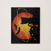 Puzzle Scène d'Halloween en Silhouette (Vertical)